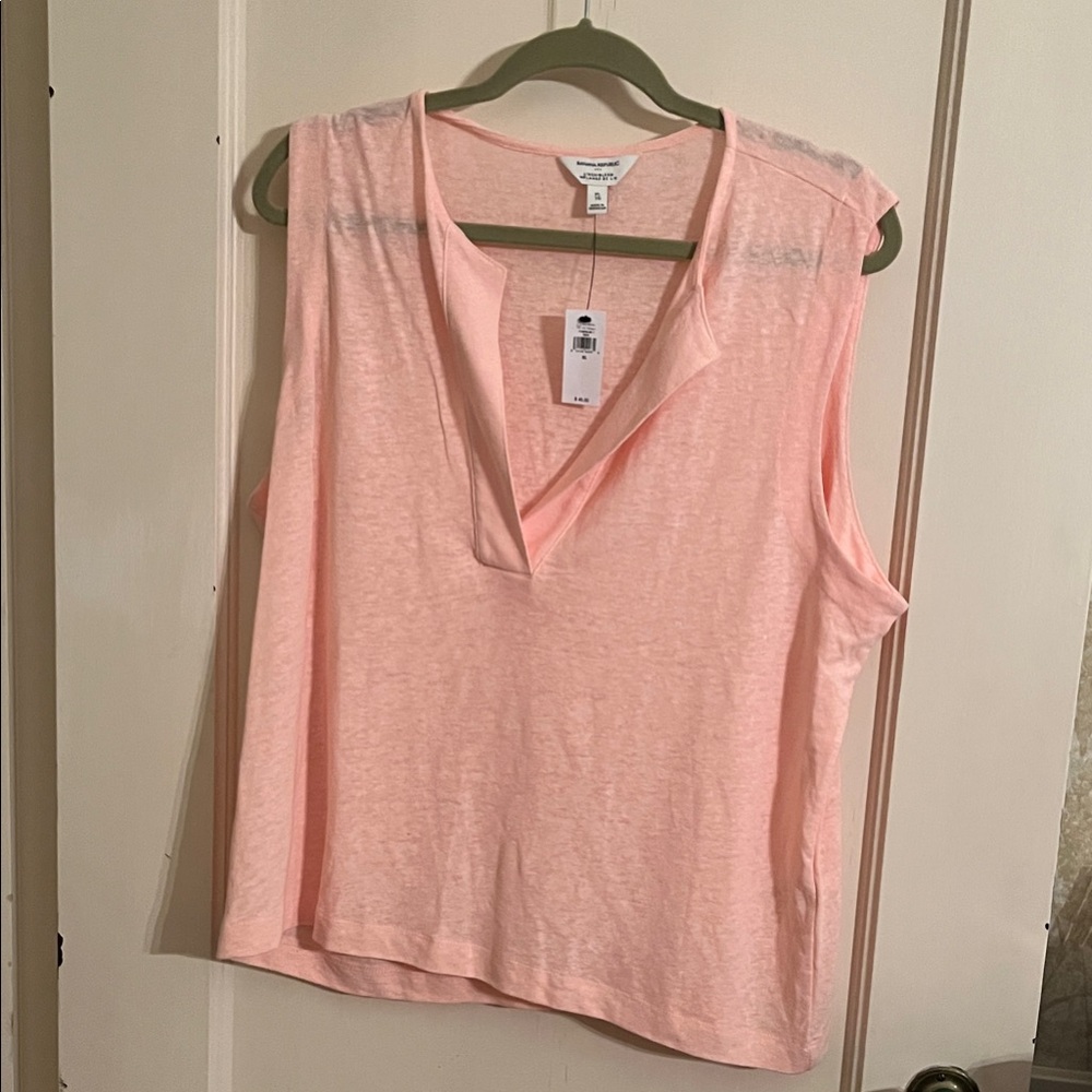 Banana Republic Soft Pink Sleeveless Top